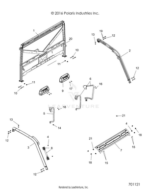 Chassis, Cab Frame - R17rt_87 All Options (701121) Schematic