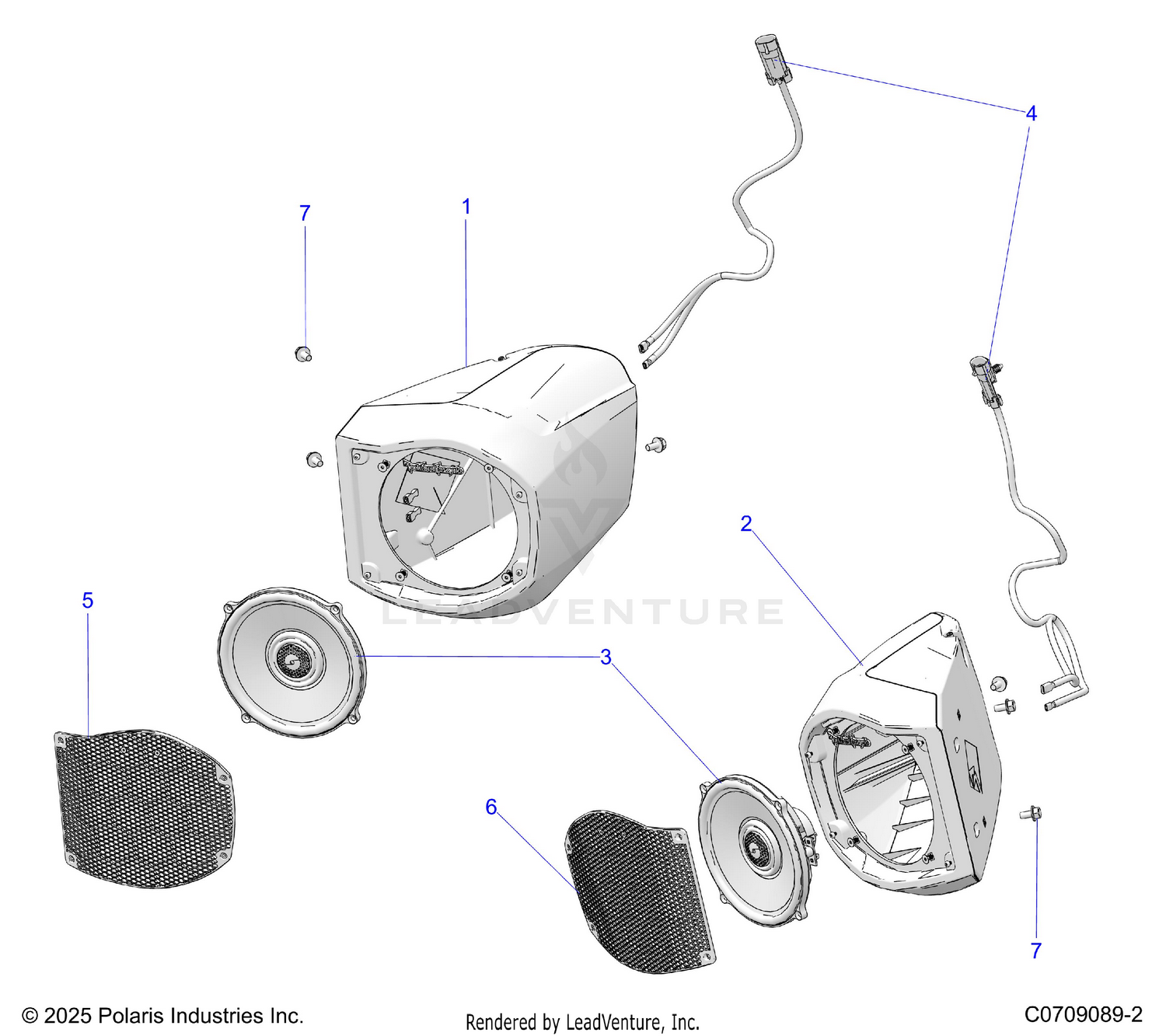 ELECTRICAL, AUDIO, FRONT SPEAKER