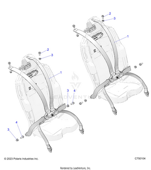 Body, Seat Belt Mounting, Rear, 6 Point - Z25r4d2kak/bk/aj/bj/am/bm (c750104) Schematic