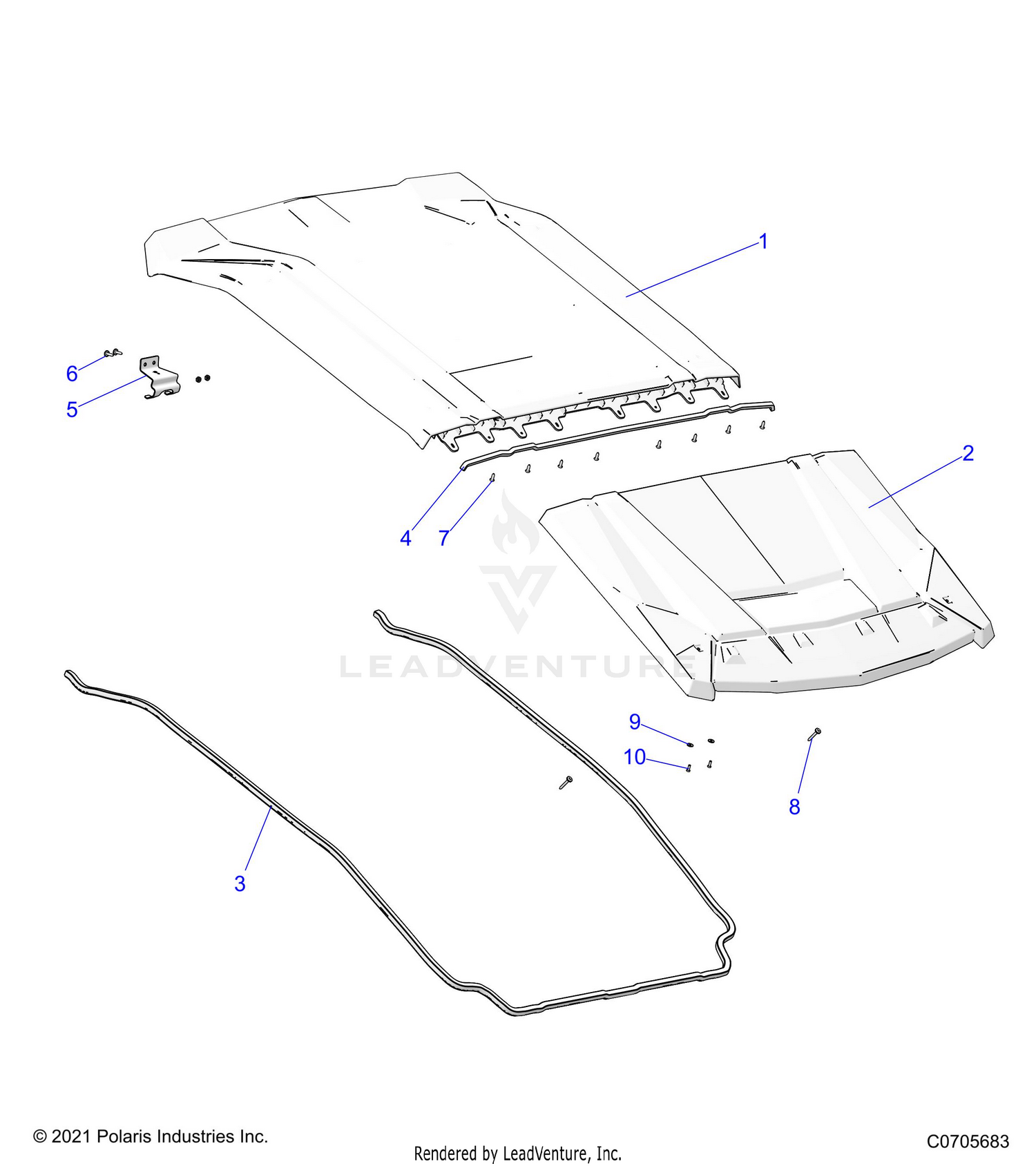BODY, ROOF - G22G4E99NP (C0705683)