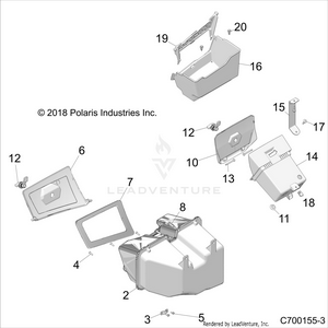 Body, Front Storage - Z20pal92ag/ap/bg/bp/lg/g92ag/ap/lg (c700155-3) Schematic