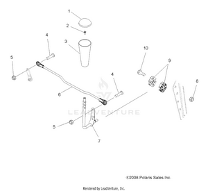 Drive Train, Gear Selector - A09tn50ax/az (49atvgearselect09sptrg500) Schematic