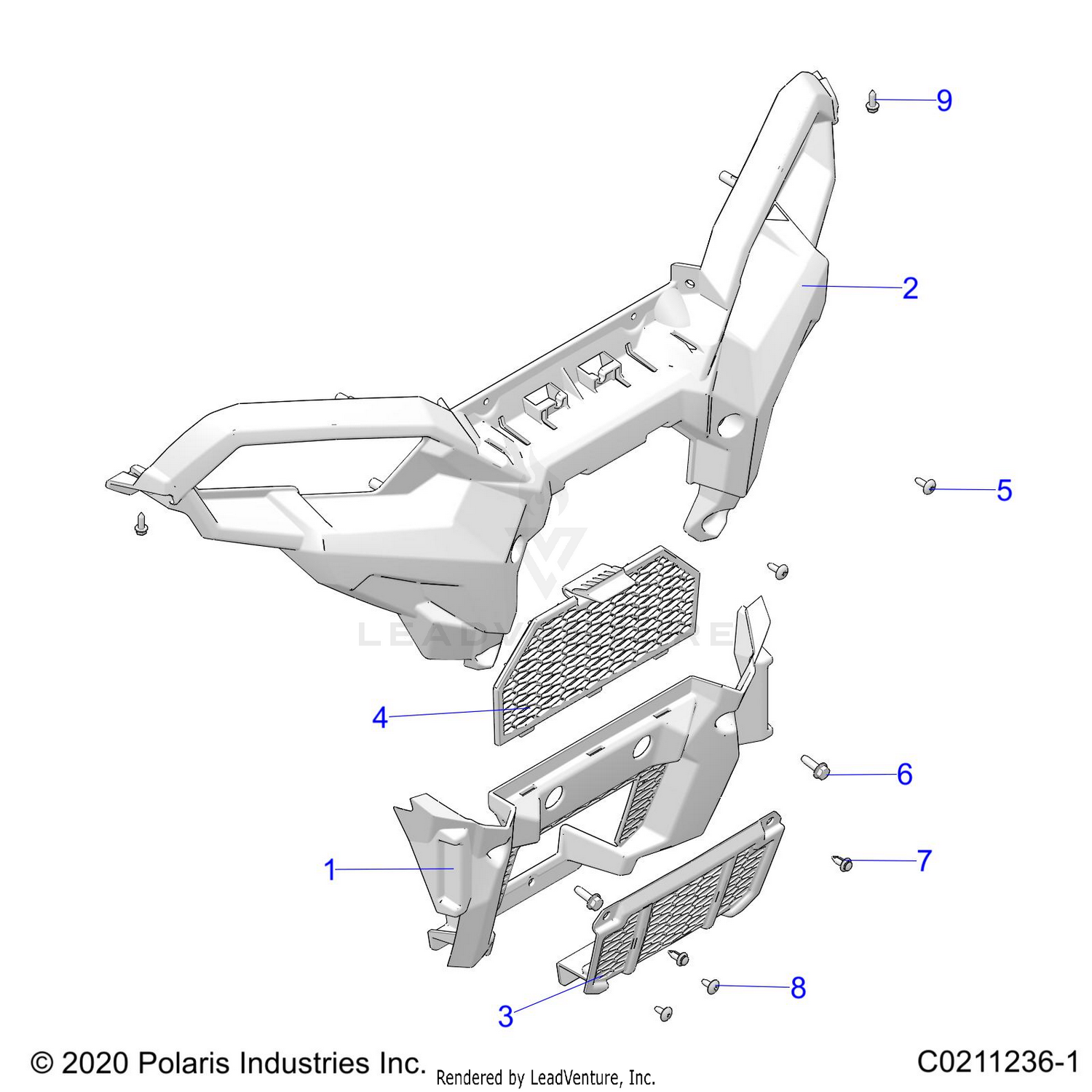 BODY, FRONT BUMPER - A26SEA50B1/B4 (C0211236-1)