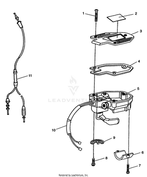 Controls - Throttle Asm./cable Xpress 300 W98ca28c (4945364536b008) Schematic