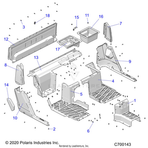Body, Floor, Rear - R21rsk99a9/ap/aw/b9/bp/bw (c700143) Schematic