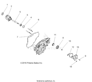 Engine, Oil Pump And Water Pump - R11vh76/vy76 All Options (49rgroilpump11rzrs) Schematic