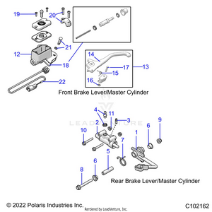 Brakes, Brake Levers And Master Cylinders - A21hbb07a3/a7/b3/b7 (c102162) Schematic