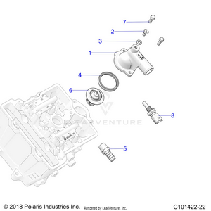 Engine, Thermostat And Cover - A21sez57am/an/bm/bn (c101422-22) Schematic