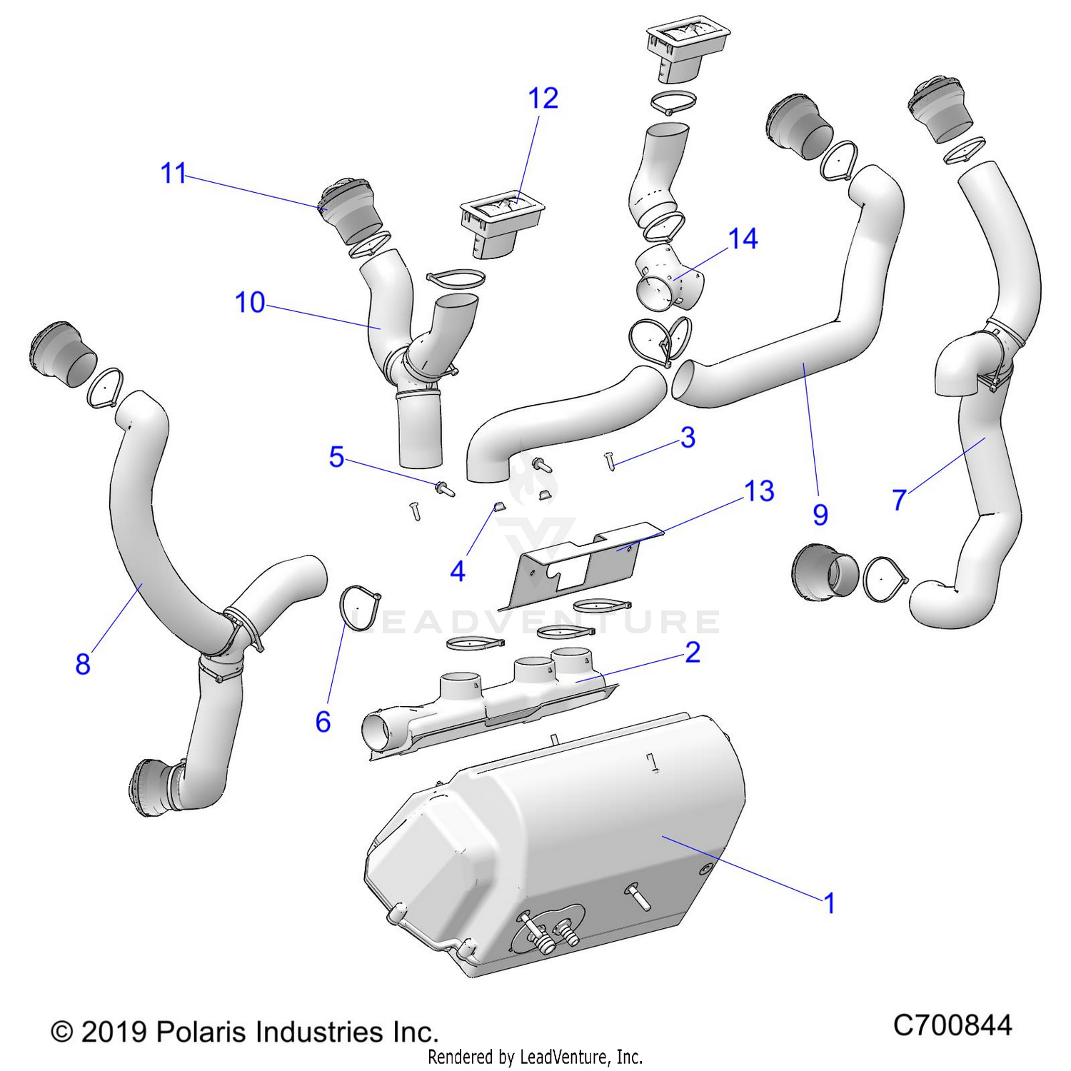 BODY, DASH, HEATER DUCTING - R26RRU99CP/EP (C700847)