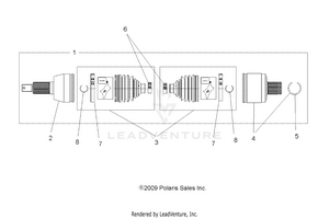 Drive Train, Drive Shaft, Rear - A10zx85ak/al/as/at/ax (49atvshaftdriverr1332809) Schematic