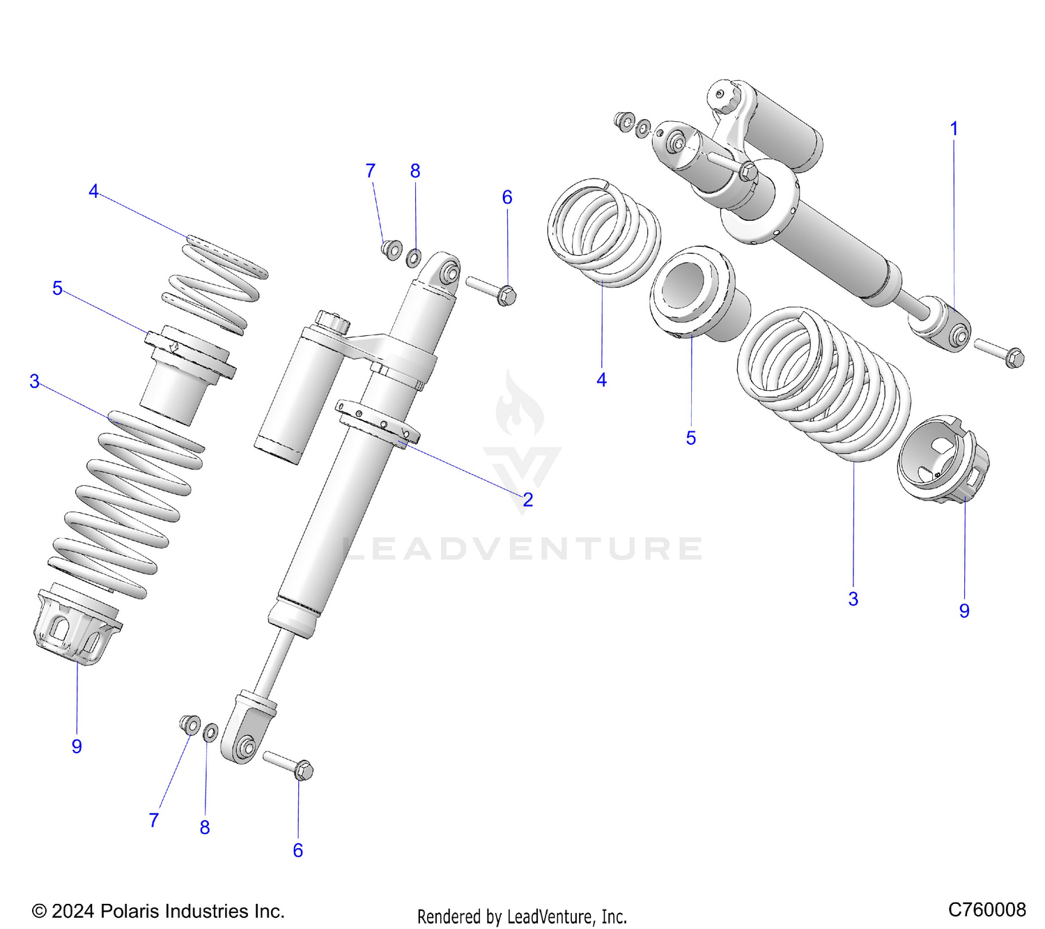 SUSPENSION, FRONT SHOCK MOUNTING
