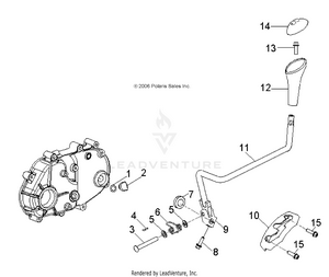 Drive Train, Transmission Shift Lever - A09fa09aa/ab (49atvshift07otlw90) Schematic