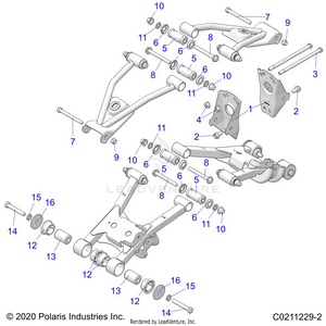 Suspension, Rear Control Arm, Mounting - A21sez57am/an/bm/bn (c0211229-2) Schematic