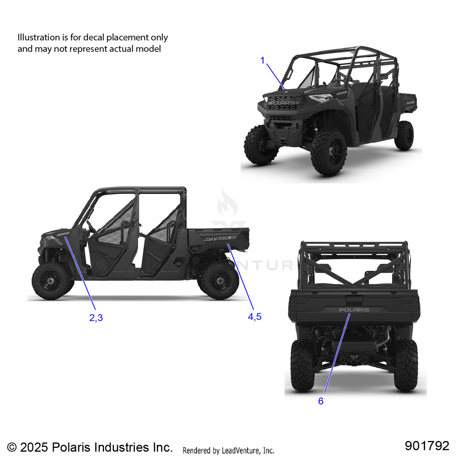 BODY, DECALS GRAPHIC - R26T6A99A1/B1 (901792)
