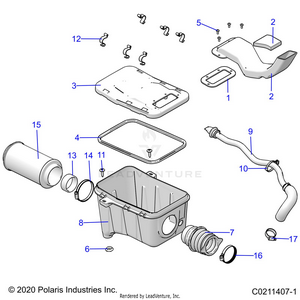 Engine, Air Intake System - A21sez57am/an/bm/bn (c0211407-1) Schematic