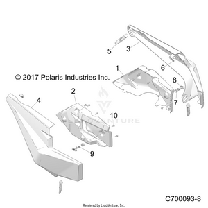 Body, Rear Fenders - Z19vge99ak/aw/bk/bw (c700093-8) Schematic
