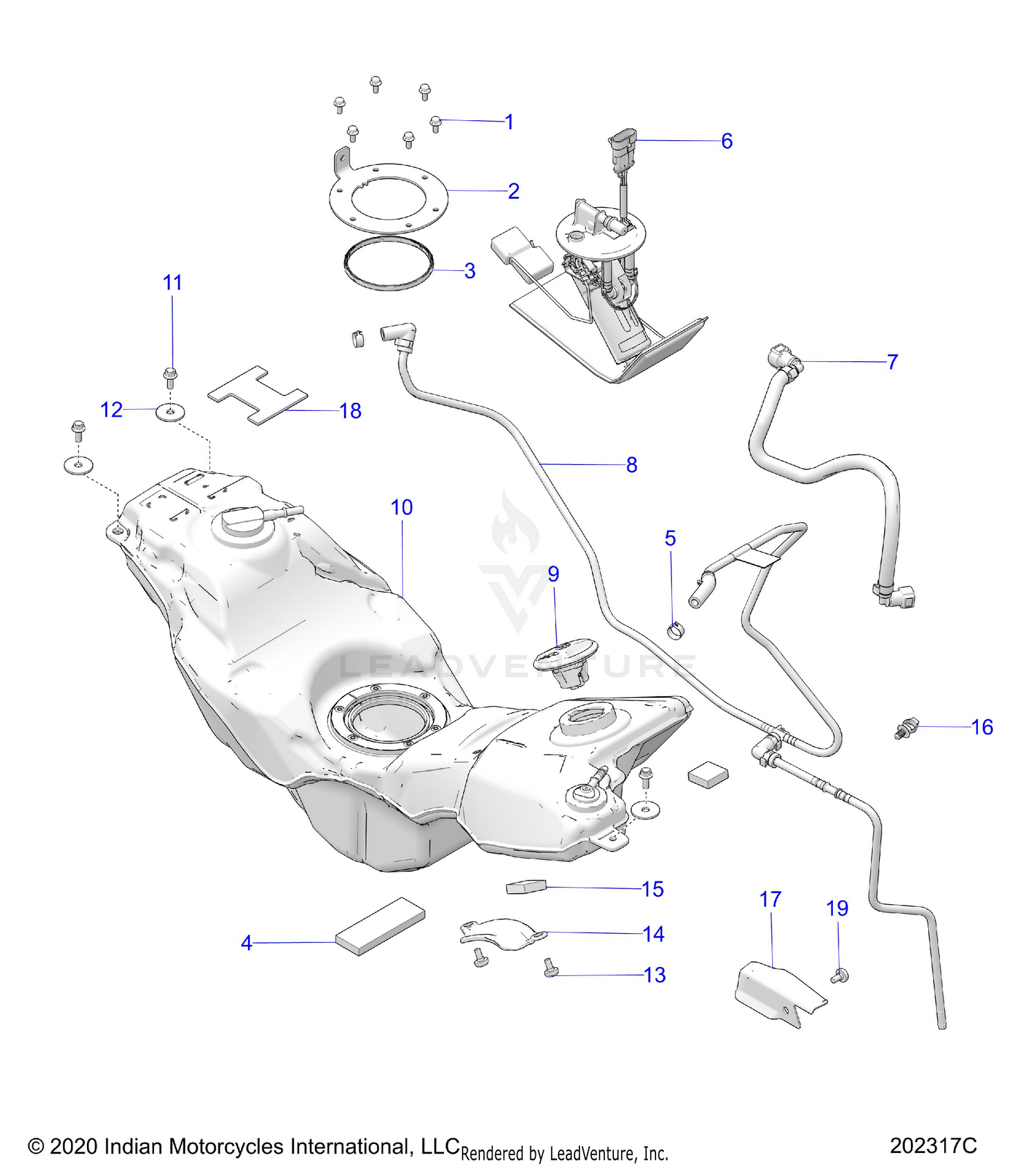 FUEL SYSTEM, FUEL TANK ASM. - N22RTT22 (202317C)