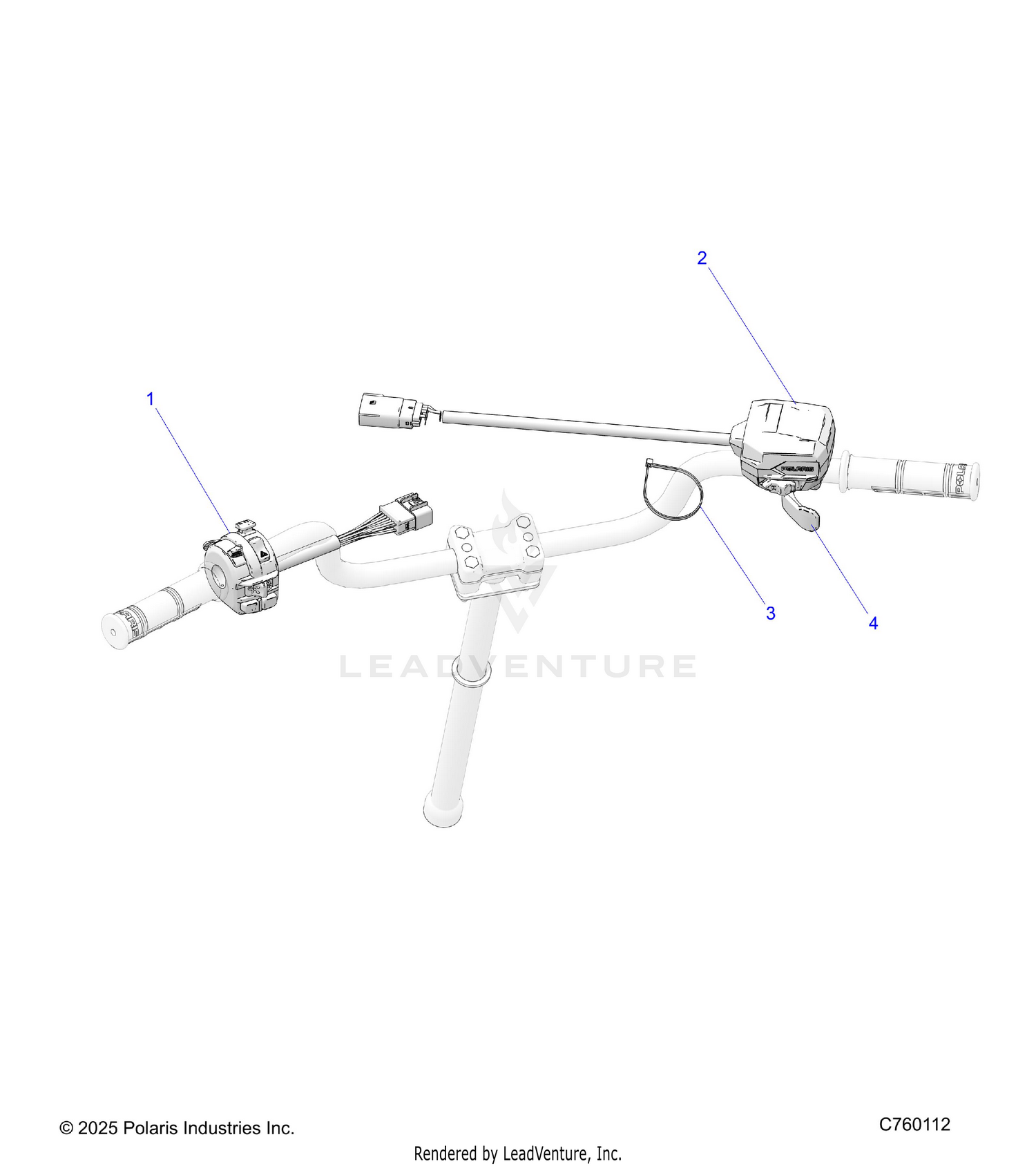 STEERING, CONTROLS, LEFT & RIGHT HAND - A26SED57C1 (C760112)