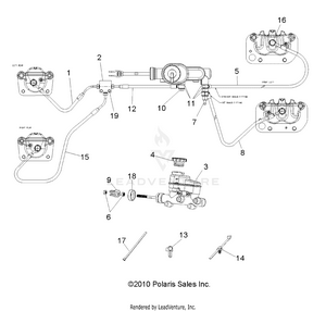 Brakes, Lines And Master Cylinder - R11rc08ga/gh/fa/fh (49rgrbrakelines11crew) Schematic