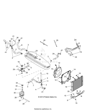 Engine, Cooling System - Z14vh76ac/ad/eai/eak/eaj/eal/eaw (49rgrcool14rzr800) Schematic