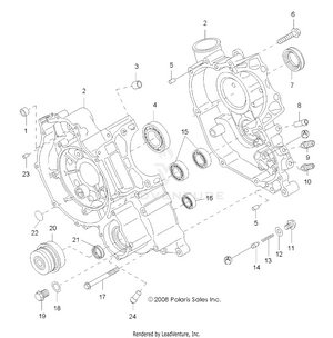 Engine, Crankcase - R11rh50ag/ah/ar (49rgrcrankcase095004x4) Schematic