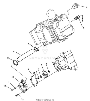 Water Pump Magnum 6x6 - W968744 And Magnum 6x6 Swedish - S968744 (4936073607d012) Schematic
