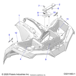 Body, Front Cab - A21seg57a1/a3/a5 (c0211463-1) Schematic