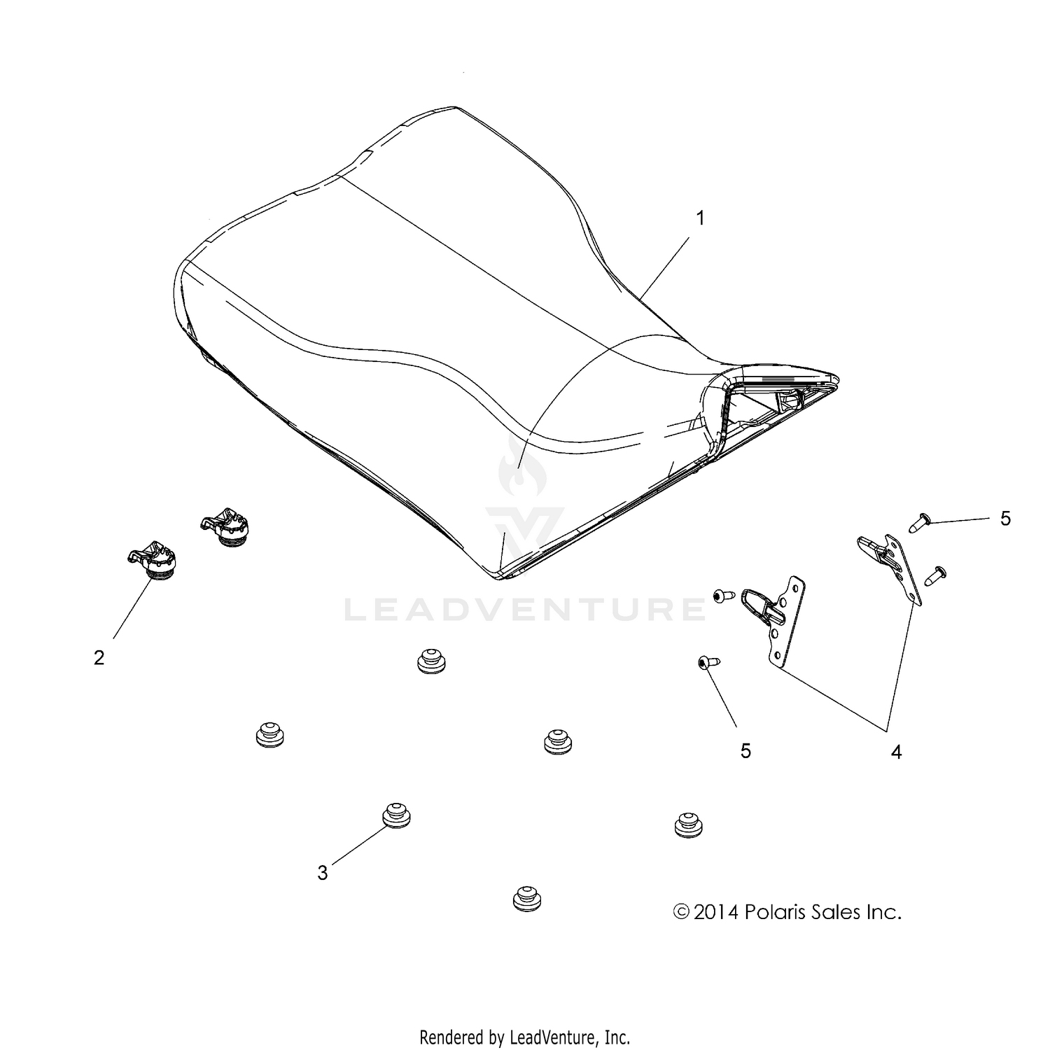 BODY, SEAT, OPERATOR - A26SYY95AK (49ATVSEAT15850TRG)