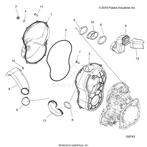 Body, Clutch Cover - A17sxa85a1/a7/sxe85ab/am/as/a9 (100743) Schematic