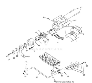 Rear Brake Assembly Scrambler W957840 (4927252725c004) Schematic