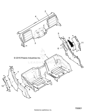 Body, Rear Closeoff And Fenders - R16rge99a7/ae/av (700801) Schematic