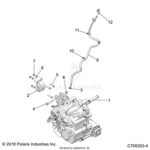 Drive Train, Main Gearcase Mounting - Z20pal92ag/ap/bg/bp/lg/g92ag/ap/lg (c700353-4) Schematic