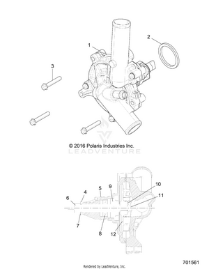 Engine, Cooling, Waterpump - R16rt_87 All Options (701561) Schematic