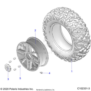 Wheels, Front - A21sxz85an (c102331-3) Schematic