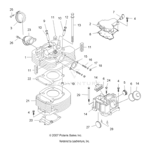 Engine, Cylinder And Head - A10ea32aa (49atvcylinder08tb) Schematic
