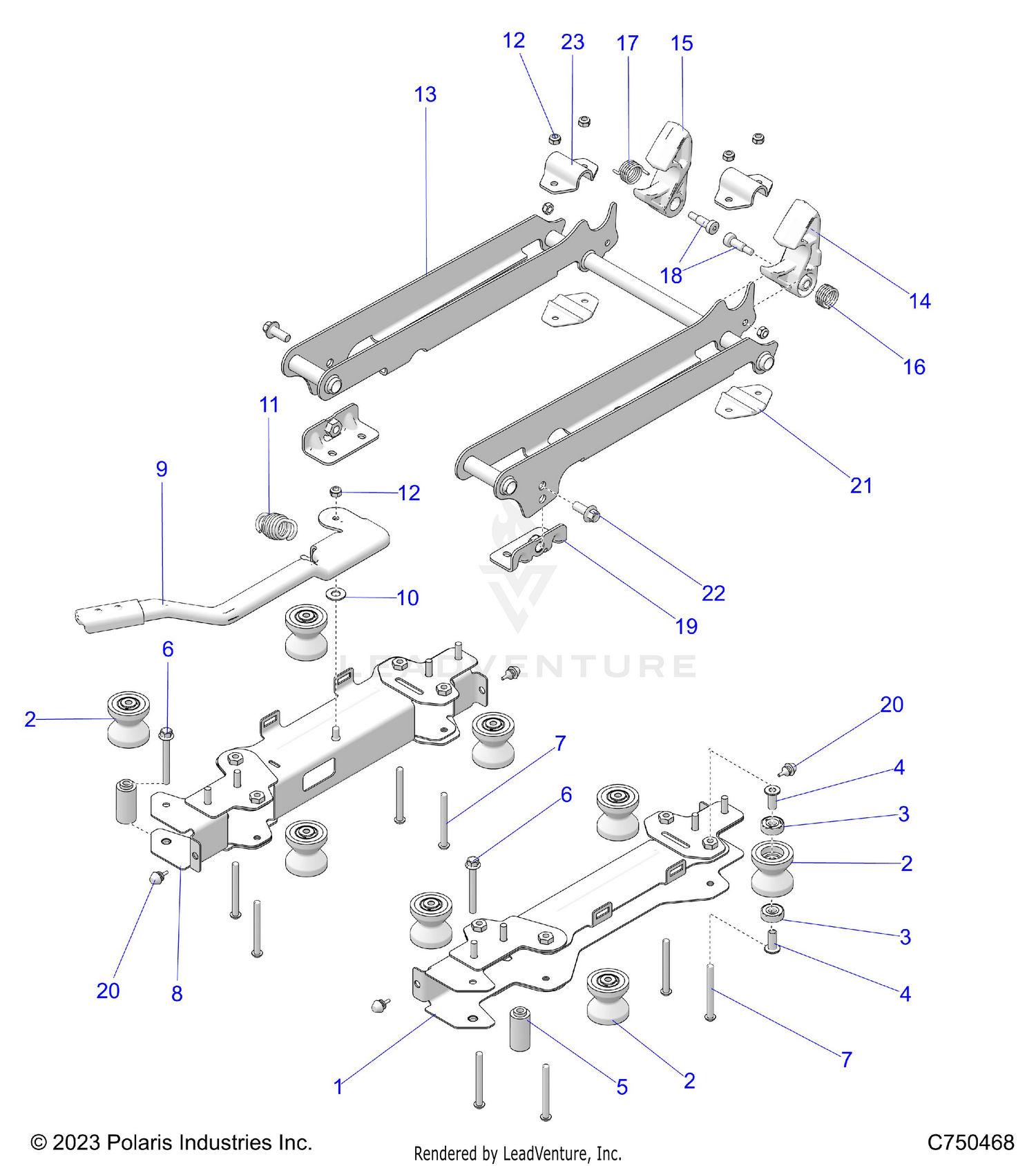 BODY, SEAT MOUNTING, FRONT - Z26XPD92AN/BN/AH/BH (C750468)