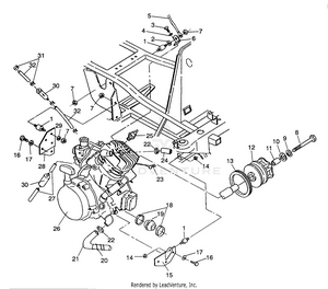 Engine Mounting Sportsman 4x4 / W938039 (4926382638004a) Schematic