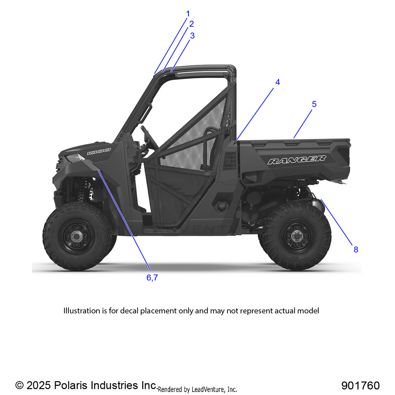 BODY, DECALS, GENERAL - R26TAA99A1/B1 (901760)
