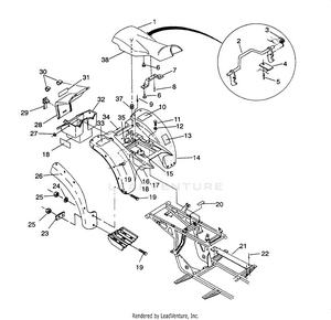 Rear Cab Assembly Sportsman 4x4 / W938039 (4926382638002a) Schematic