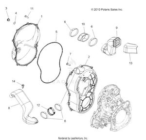 Body, Clutch Cover - A12zn8efk/efo (49atvclutchcvr11speps550) Schematic