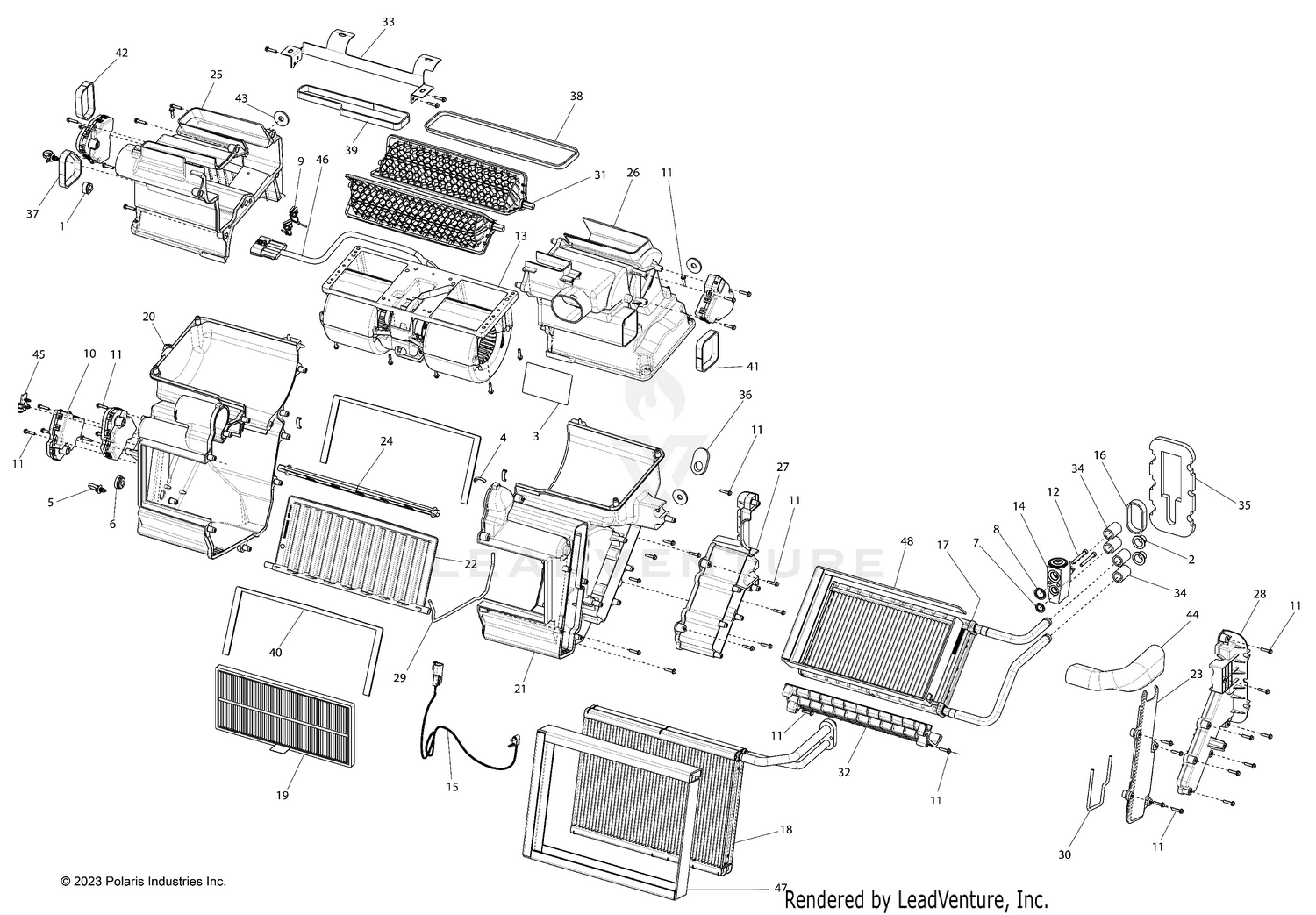 BODY, HVAC MAIN - R26X6L1RBB/BJ (900716)