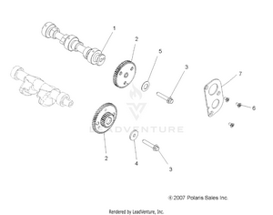 Engine, Camshaft And Gears - A09cl76aa (49atvcamshaft08sp800efi) Schematic
