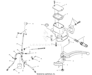 Controls - Master Cylinder/brake Line - A00ch46ca (4954785478b009) Schematic