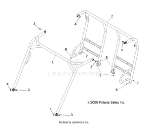 Chassis, Cab Frame - R11rc08ga/gh/fa/fh (49rgrframe10) Schematic