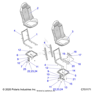Body, Seat Asm. And Slider - Z22nar99af/bf (c701171) Schematic