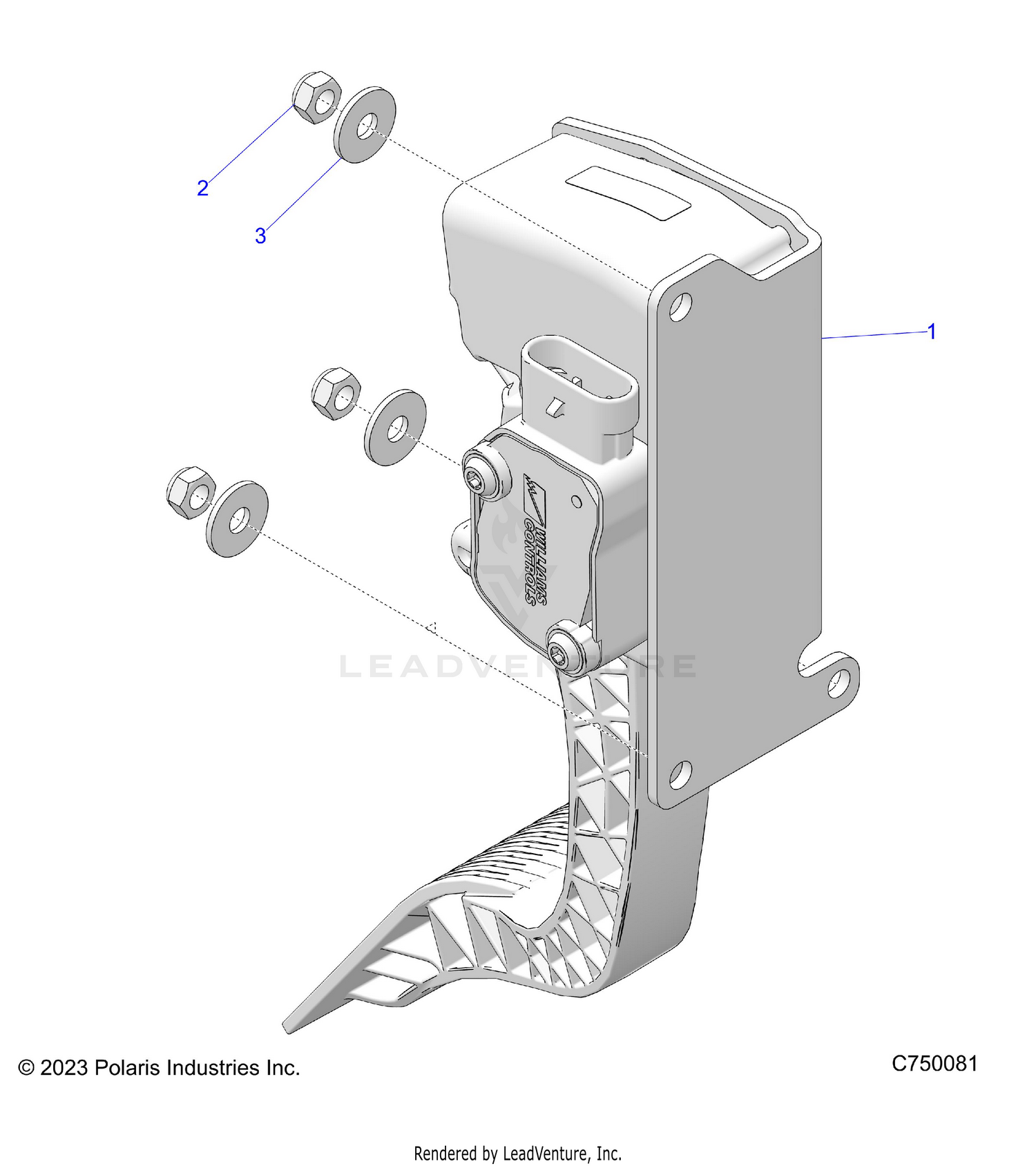 ENGINE, THROTTLE PEDAL - Z26S4D92AN/AH/BN/BH (C750081)