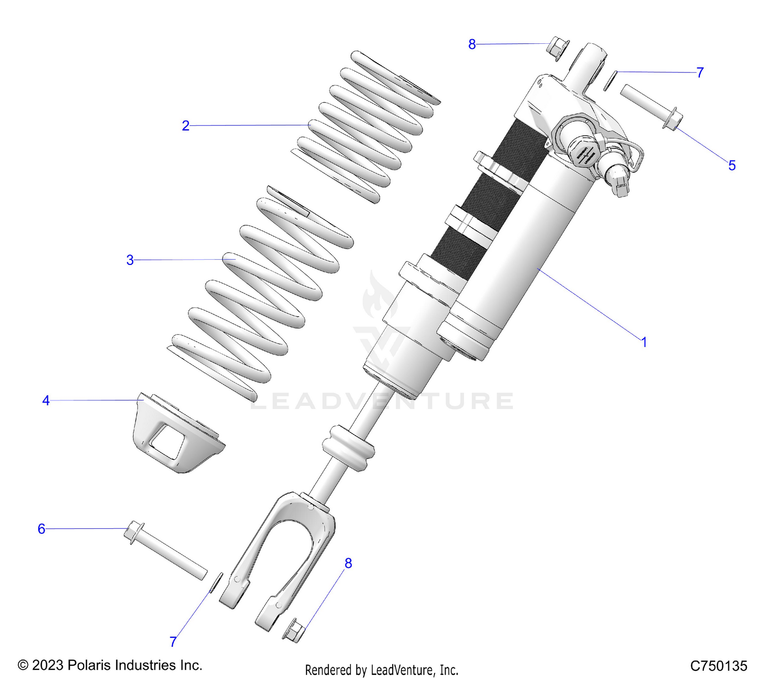 SUSPENSION, FRONT SHOCK MOUNTING - Z26RPK2KAR/BR/AV/BV/AC/BC/AJ/BJ (C750135)