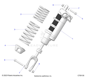 Suspension, Front Shock Mounting - Z25r4d2kak/bk/aj/bj/am/bm (c750135) Schematic