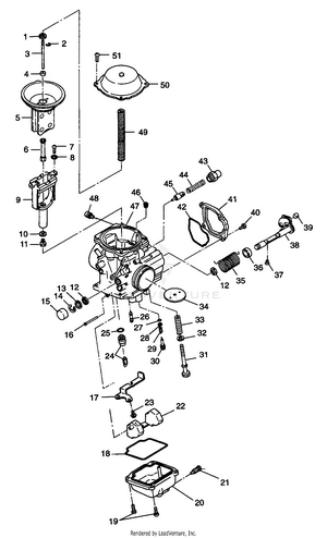 Carburetor - W98ch50a(c)(d)(e)(f) (4950135013d011) Schematic