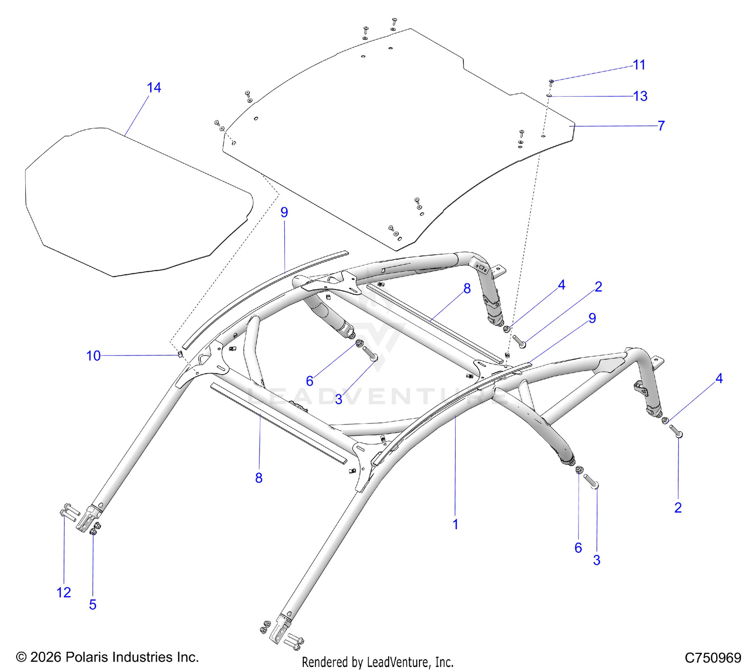 CHASSIS, CAB FRAME - Z26RPP2KBL (C750969)